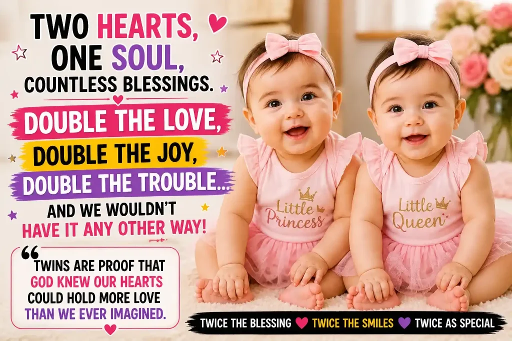Top 1000 Baby Girl First Time Sitting Captions for Instagram With Quotes 3 Double the love, double the joy,
Twice the blessing