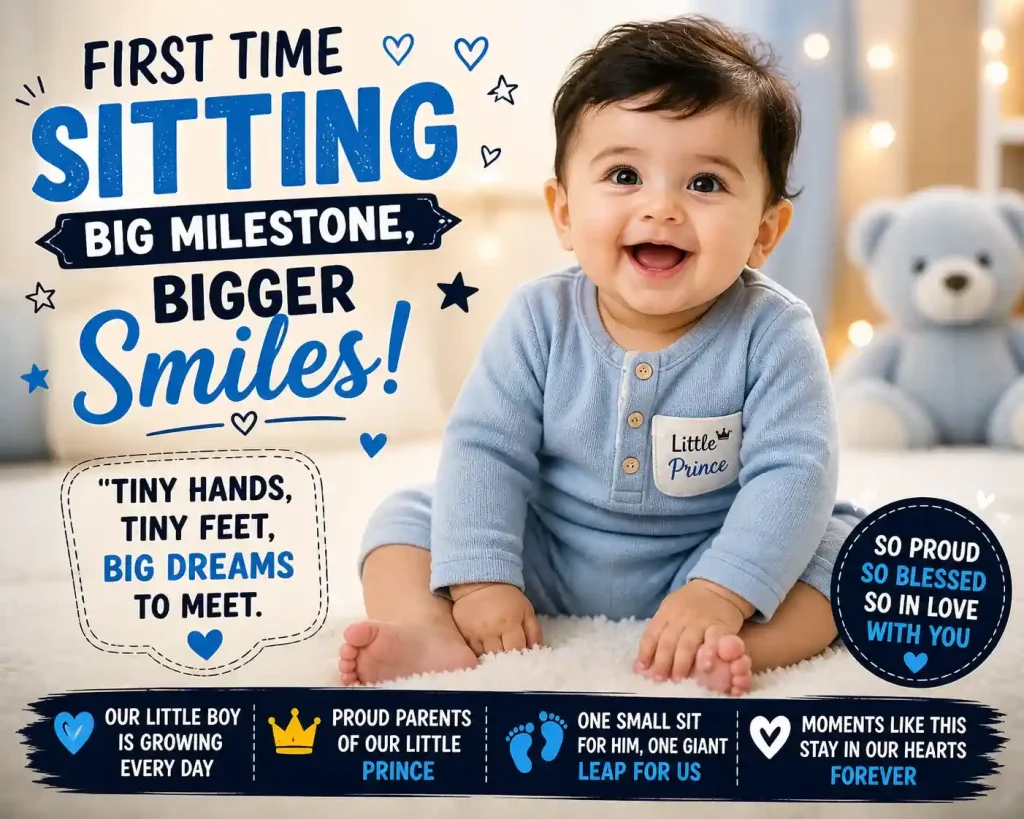 Top 1000 Baby Girl First Time Sitting Captions for Instagram With Quotes 4 first time sitting big milestone