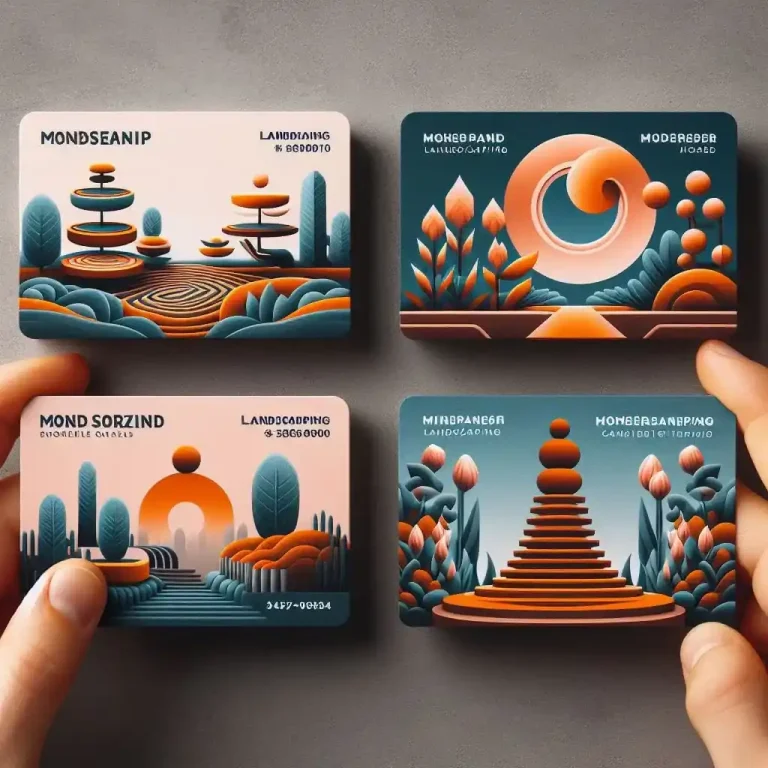 4 Creative Ideas for Modern Landscaping Business Cards