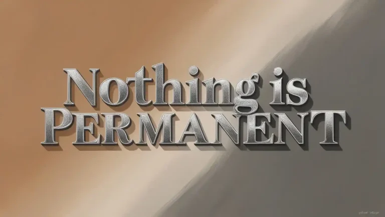 Nothing Is Permanent Quotes
