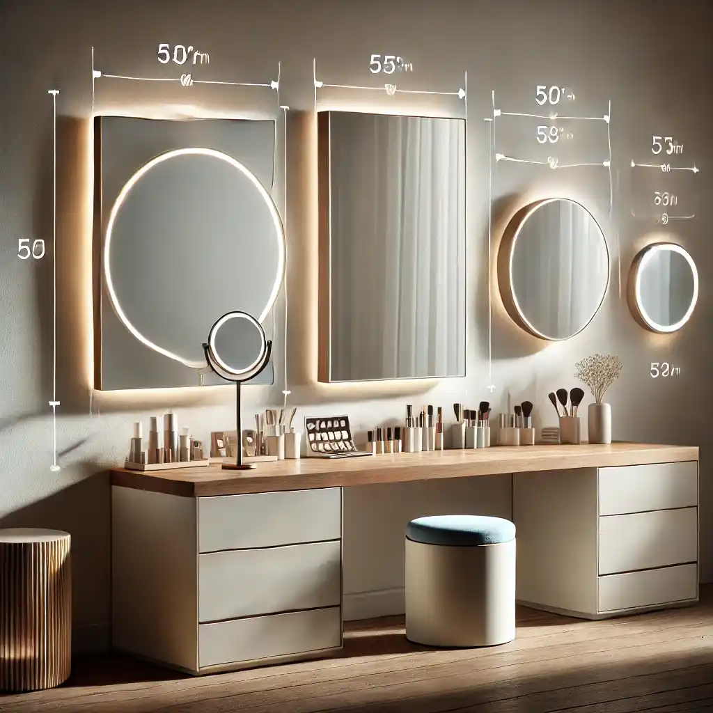 How to Select the Best-Size Mirror for Your Floating Makeup Vanity