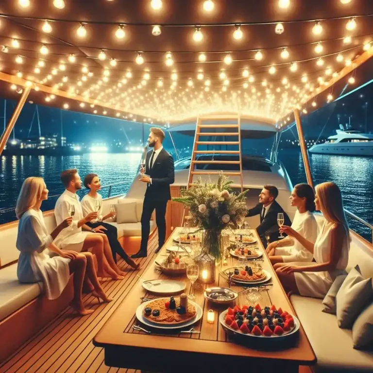 Hosting a Small Party on a Yacht