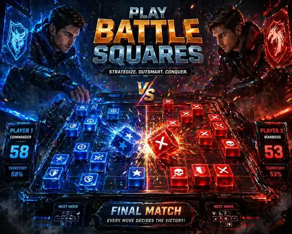 PlayBattleSquares Guide 2026: How to Play, Rules, Winning Strategies & Online Gameplay 3 Final battle strategy in motion