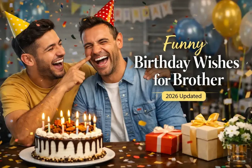 250+ Funny Birthday Wishes for Brother (Short, Savage & Cute) 1 Funny Birthday Wishes for Brother