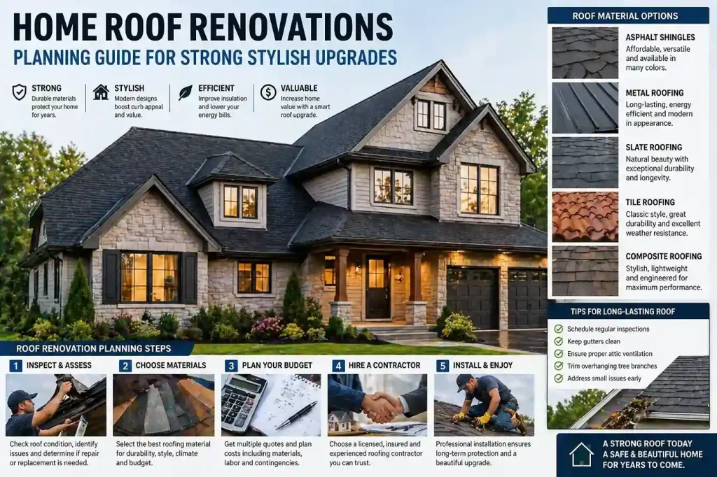 Home Roof Renovations Planning Guide for Strong Stylish Upgrades 1 Home roof renovation planning guide
