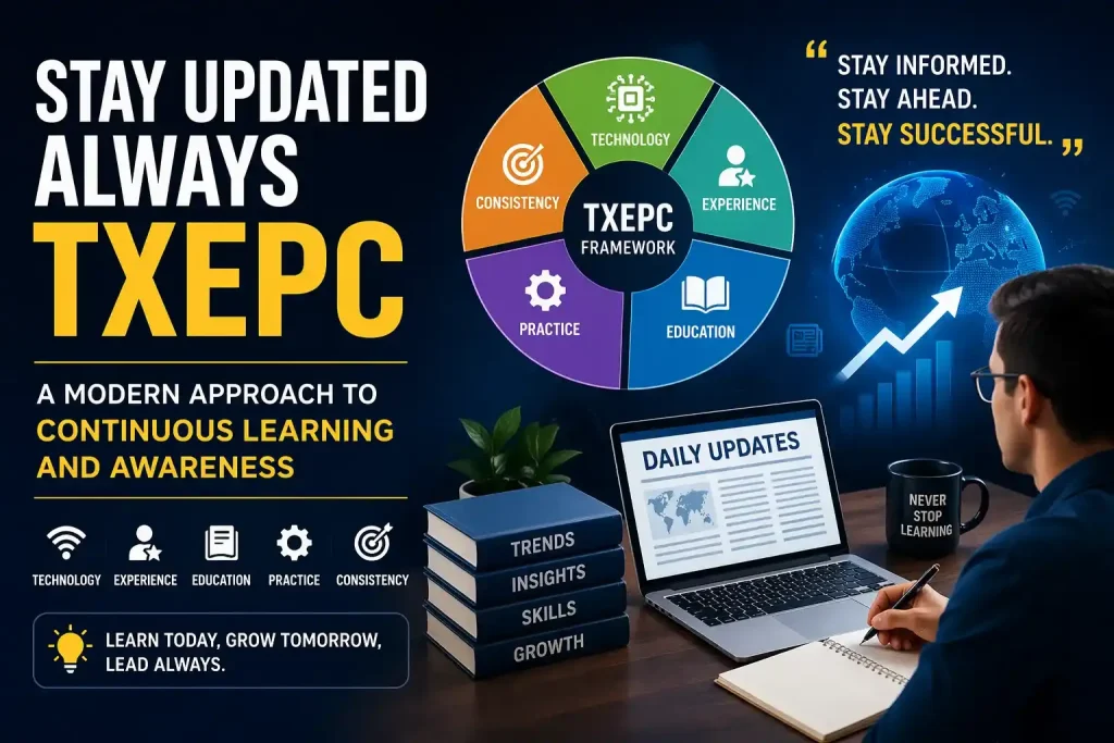 Stay Updated Always TXEPC: Meaning, Benefits & Growth Guide 1 Stay updated, learn, and grow