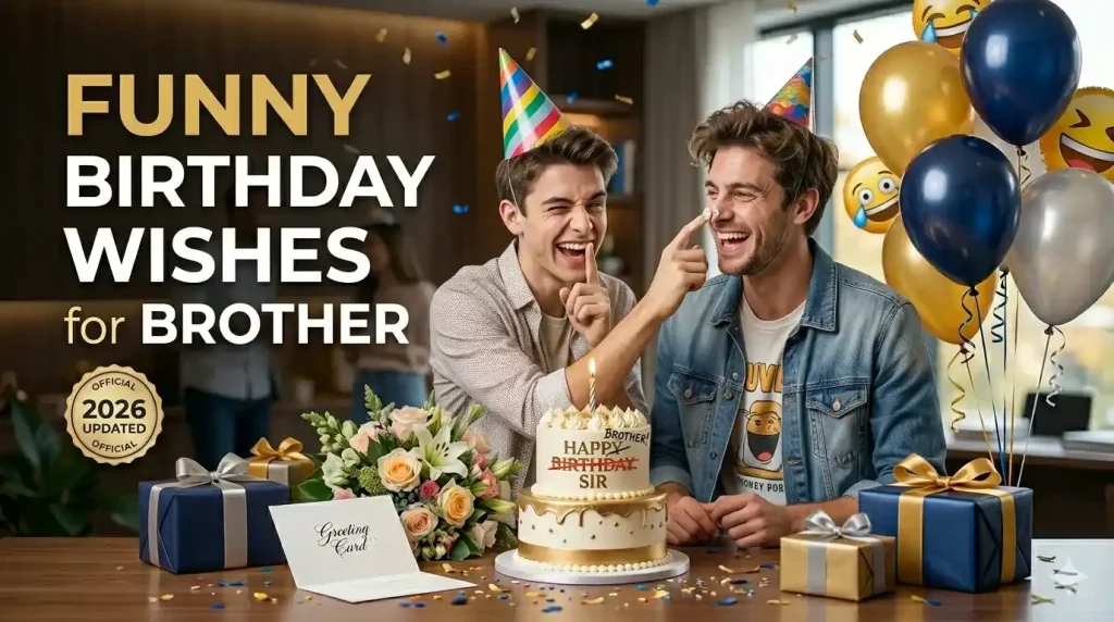250+ Funny Birthday Wishes for Brother (Short, Savage & Cute) 2 Very Short Funny Birthday Wishes
