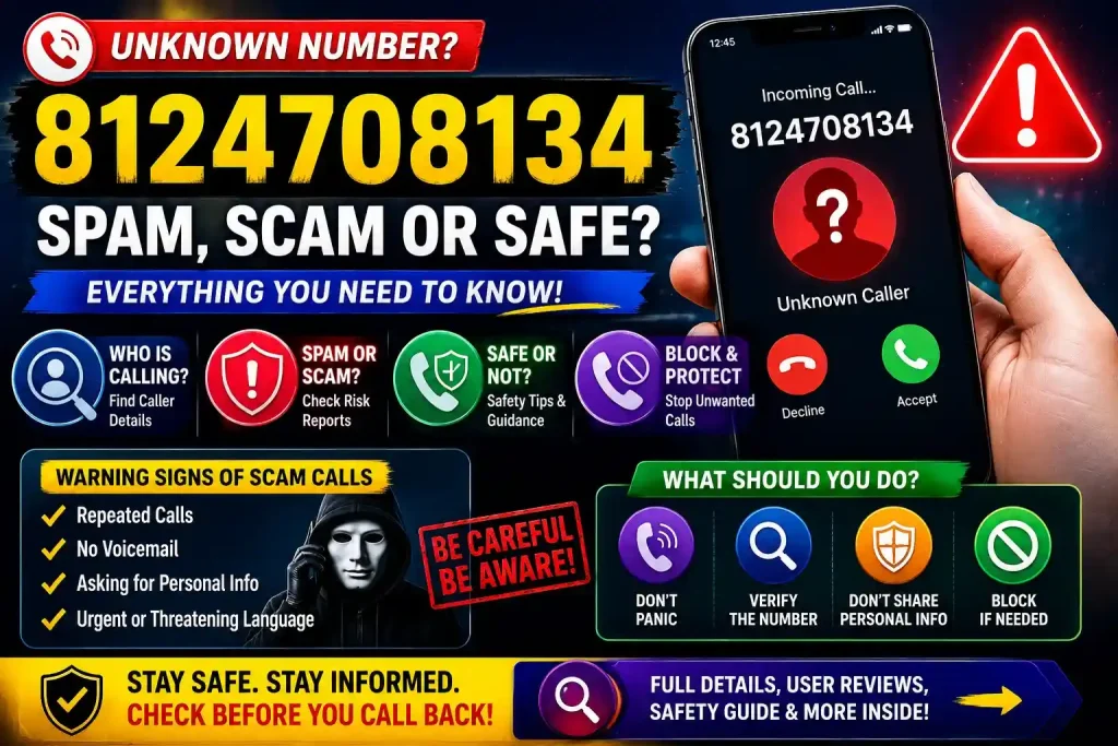 8124708134 – Unknown Caller Lookup, Spam Check & Safety Guide 1 8124708134 – Unknown Caller Lookup, Spam Check & Safety Guide