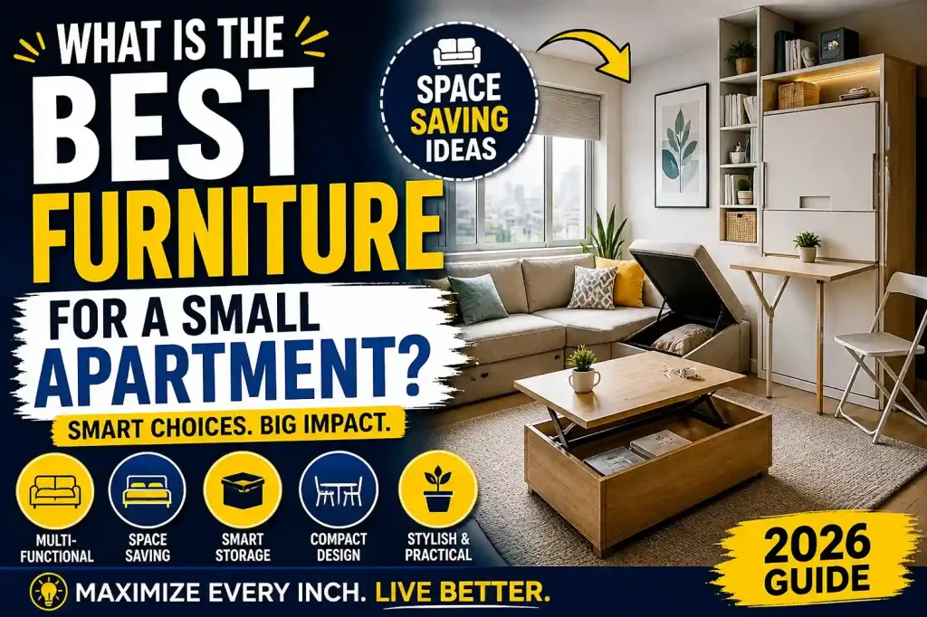 Best Furniture for a Small Apartment (2026 Guide) | Space-Saving Ideas That Work 1 Best Furniture for a Small Apartment
