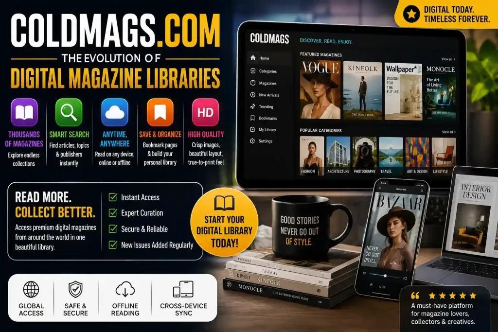 Coldmags Com – The Future of Digital Magazine Libraries & Online Archive Collections 1 Explore digital magazines, anytime, anywhere