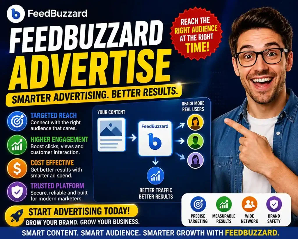 Feedbuzzard Advertise: The Ultimate 2026 Guide to Smarter Digital Advertising, Content Promotion & Modern Brand Growth 1 Feedbuzzard Advertise