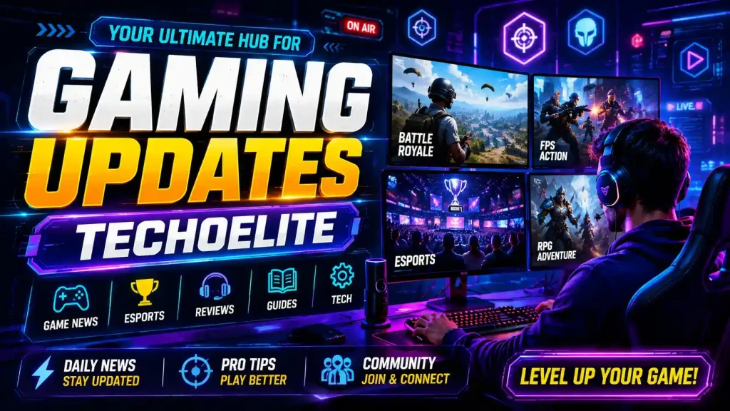 Gaming Updates Techoelite Latest Gaming News, Reviews, Esports & Tech Trends (2026 Guide) 1 Gaming Updates Techoelite
