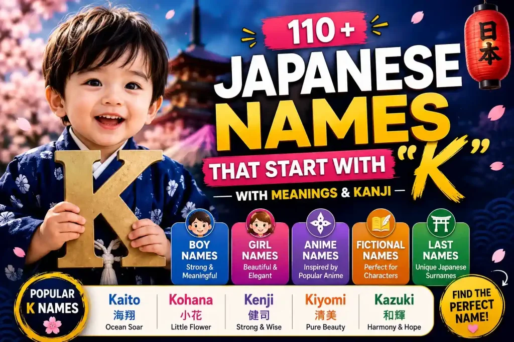 150+ Japanese Names That Start With K (With Meanings & Kanji) 1 Japanese names starting with K guide
