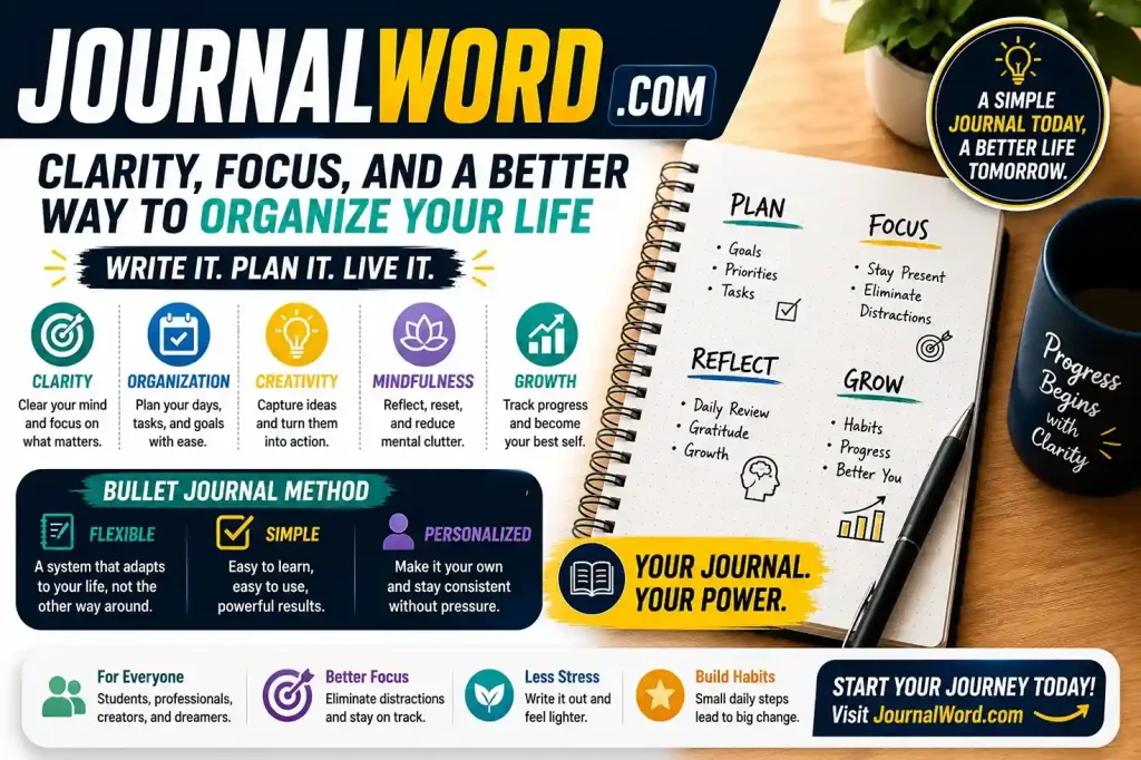 JournalWord Com Explained: The Modern Journaling Platform Helping People Regain Focus and Mental Clarity 1 JournalWord Com Explained