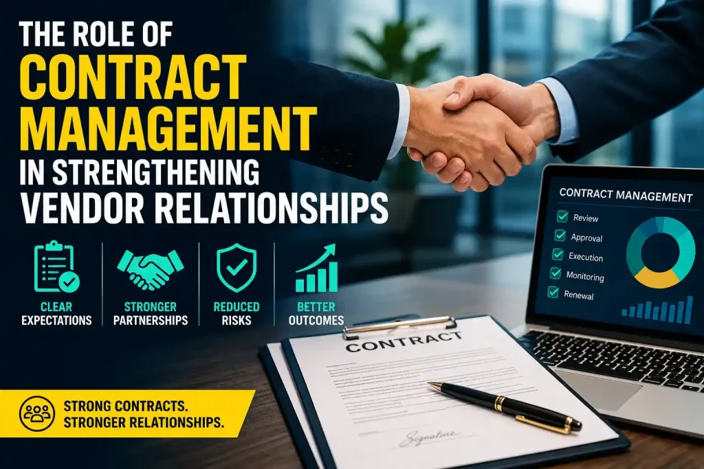 The Role of Contract Management in Strengthening Vendor Relationships 1 Role of Contract Management