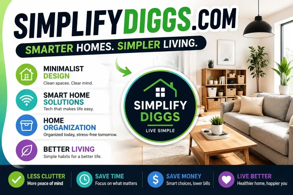 Simplifydiggs com: Smart Home Ideas, Minimalist Living & Modern Organization Guide 1 Simplify your space with smart design