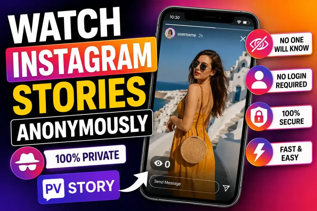 Watch Instagram Stories Anonymously with PV Story 1 Watch Instagram stories privately and securely