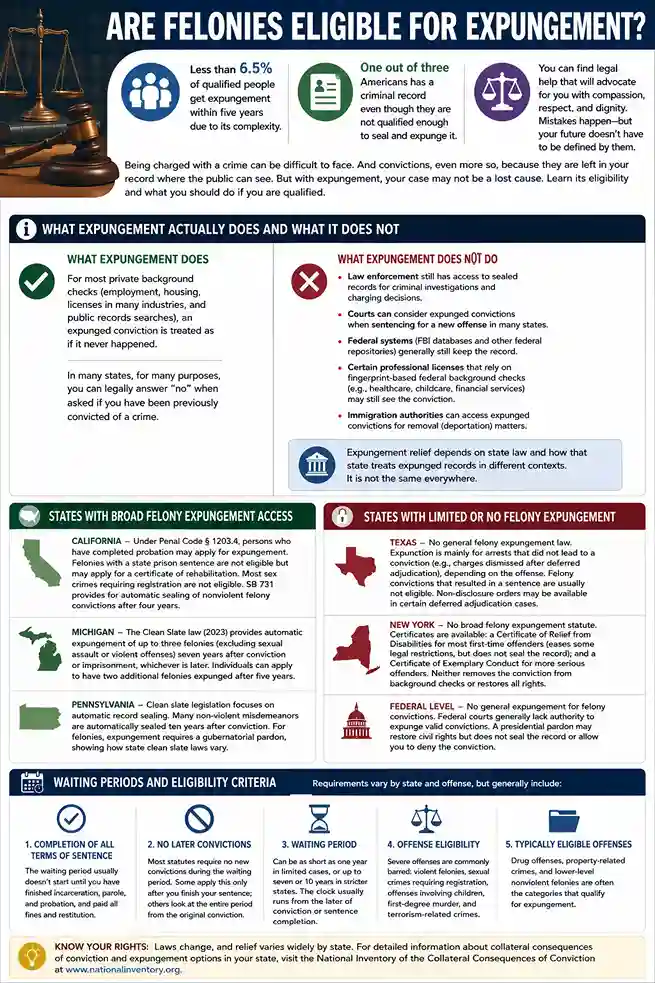 Are Felonies Eligible for Expungement? 1 Are Felonies Eligible for Expungement
