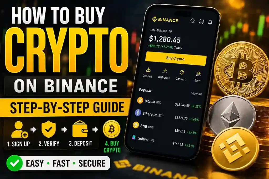How to Buy Your First Cryptocurrency on Binance in 2026 1 How to Buy Your First Cryptocurrency on Binance