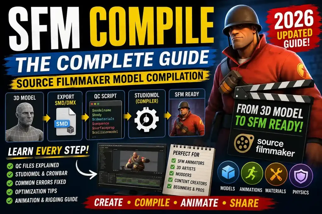 SFM Compile Explained (2026): Complete Source Filmmaker Model Compilation Guide for Beginners & Professionals 1 SFM Compile