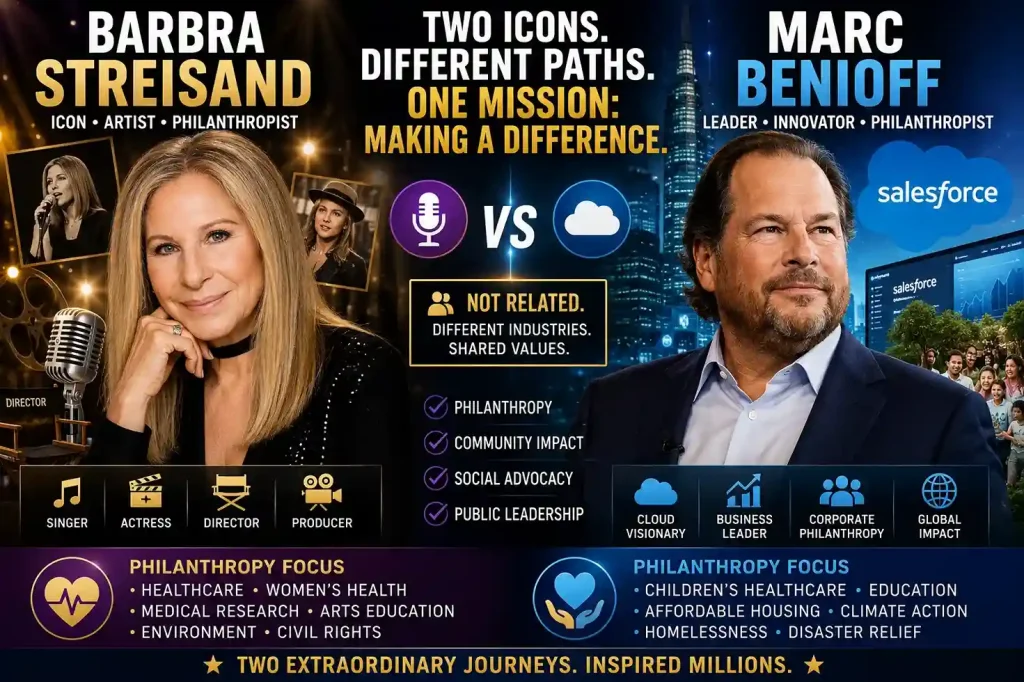 Barbra Streisand and Marc Benioff: Two Influential American Leaders 1 Barbra Streisand and Marc Benioff