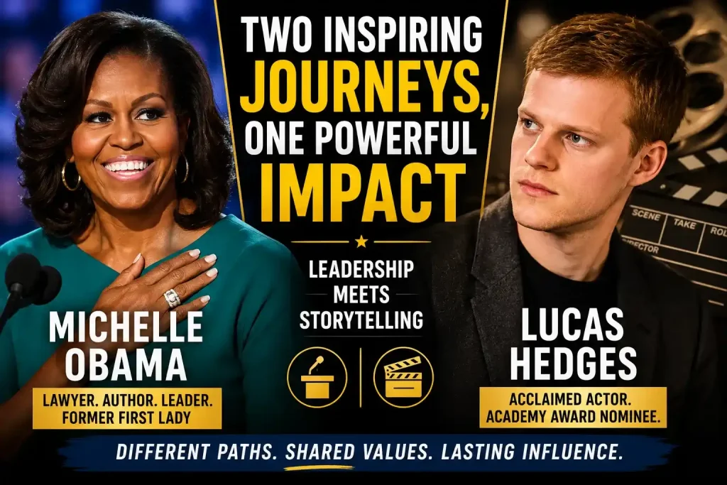 Michelle Obama and Lucas Hedges: Careers, Background, and Their Connection 1 Michelle Obama and Lucas Hedges