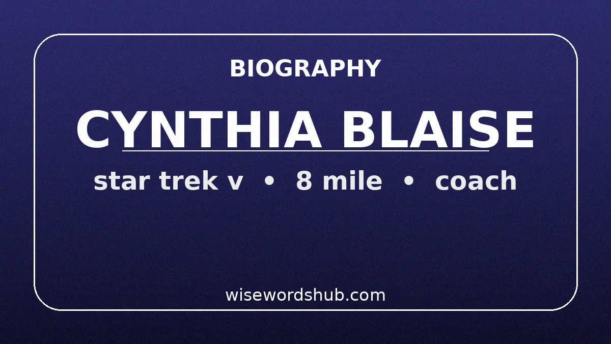 Cynthia Blaise: Biography, Career and Marriage to Keegan-Michael Key (2026) 2 Graphic listing Cynthia Blaise's dialect coaching credits including 8 Mile and Miami Vice on a deep indigo background