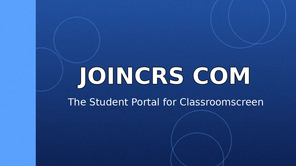 JoinCRS com: The Student Portal for Classroomscreen (2026 Guide) 2 Teacher dashboard with interactive classroom widgets like polls and timers