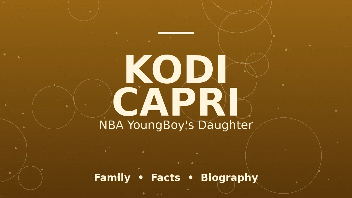 Kodi Capri: The Life of NBA YoungBoy's Daughter (2026 Bio) 2 Illustration of a mother and young daughter silhouette holding hands under soft stars