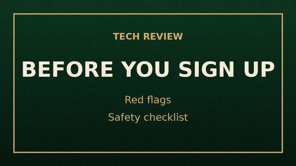 MyGreenBucks.net: What It Is and Is It Legit? (2026 Review) 2 Illustration of warning checklist for online earning sites