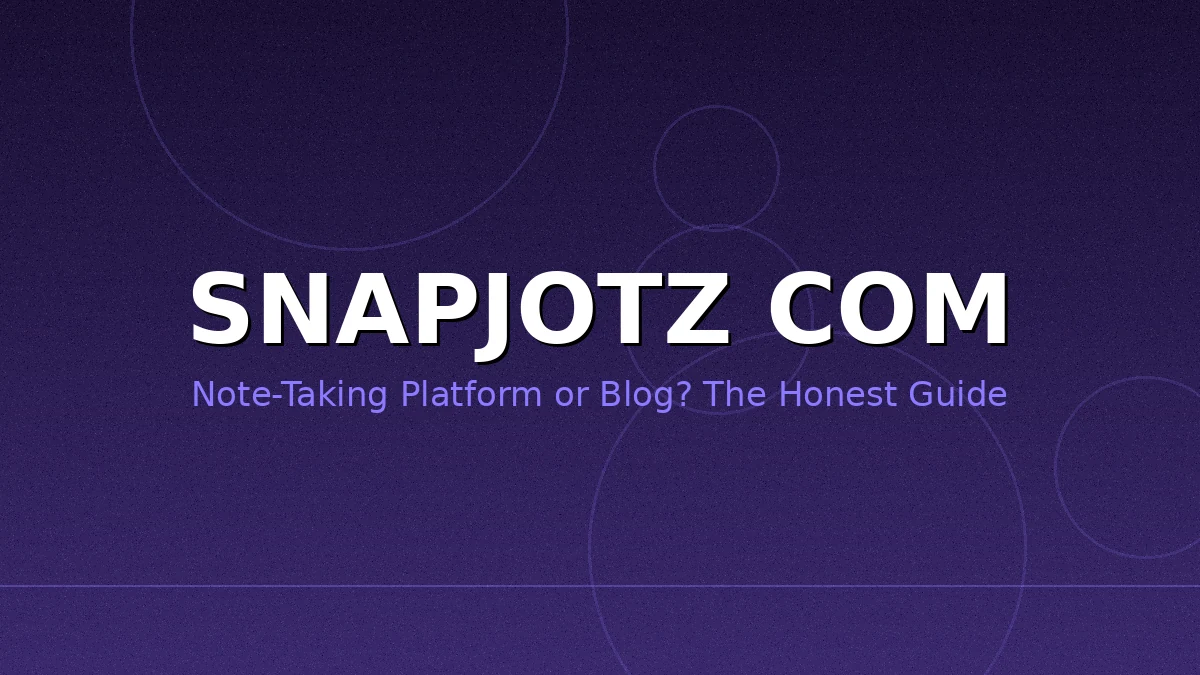 SnapJotz Com: What It Is, Features, and Is It Worth Using? (2026 Guide) 2 Flat illustration of a phone syncing notes with laptop and tablet