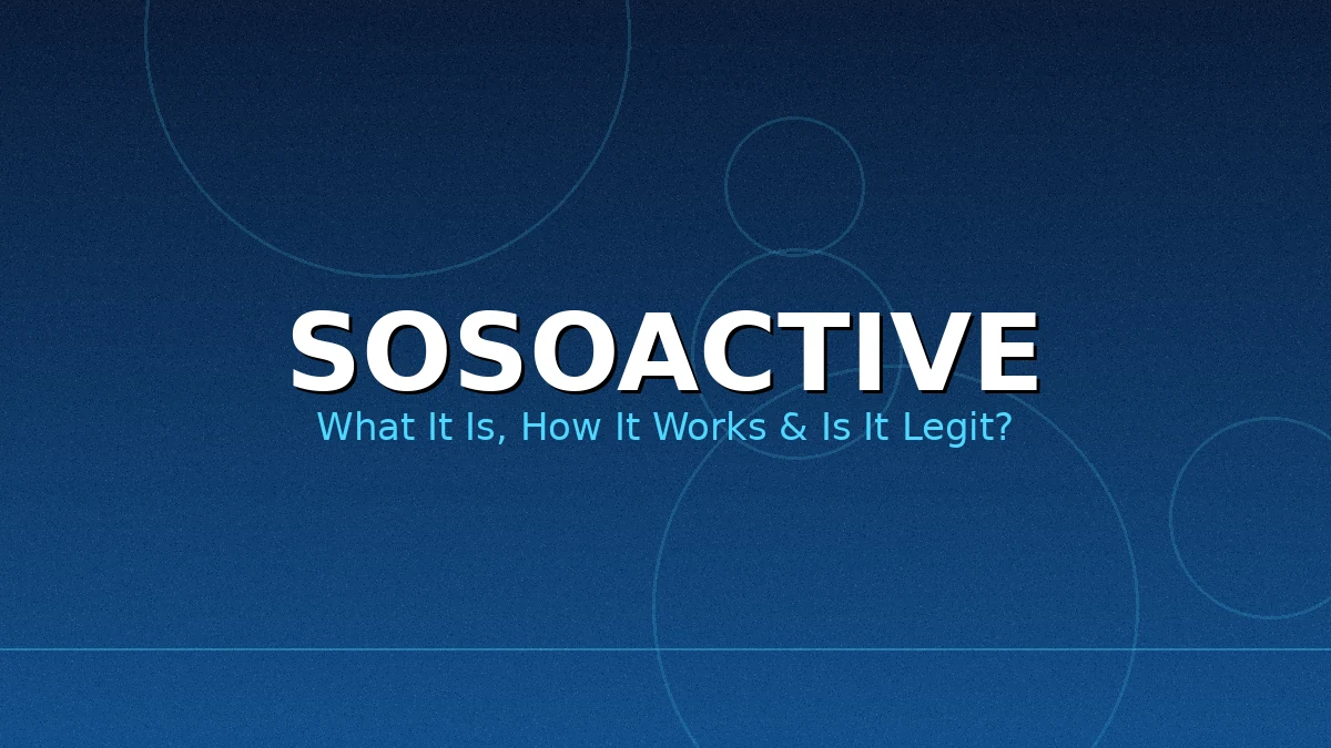 Sosoactive: What It Is, How It Works, and Is It Legit? (2026 Guide) 2 Flat illustration of people interacting around a content feed on a phone screen