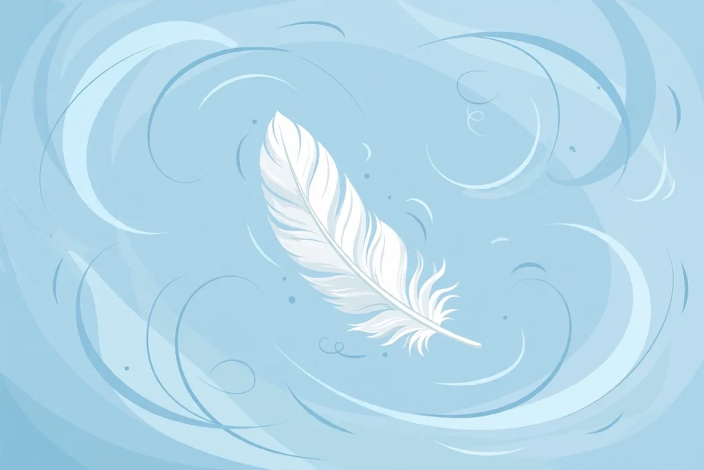 Synonyms for Easy: 40+ Effortless Alternatives (2026 Guide) 2 Flat illustration of a feather floating gently