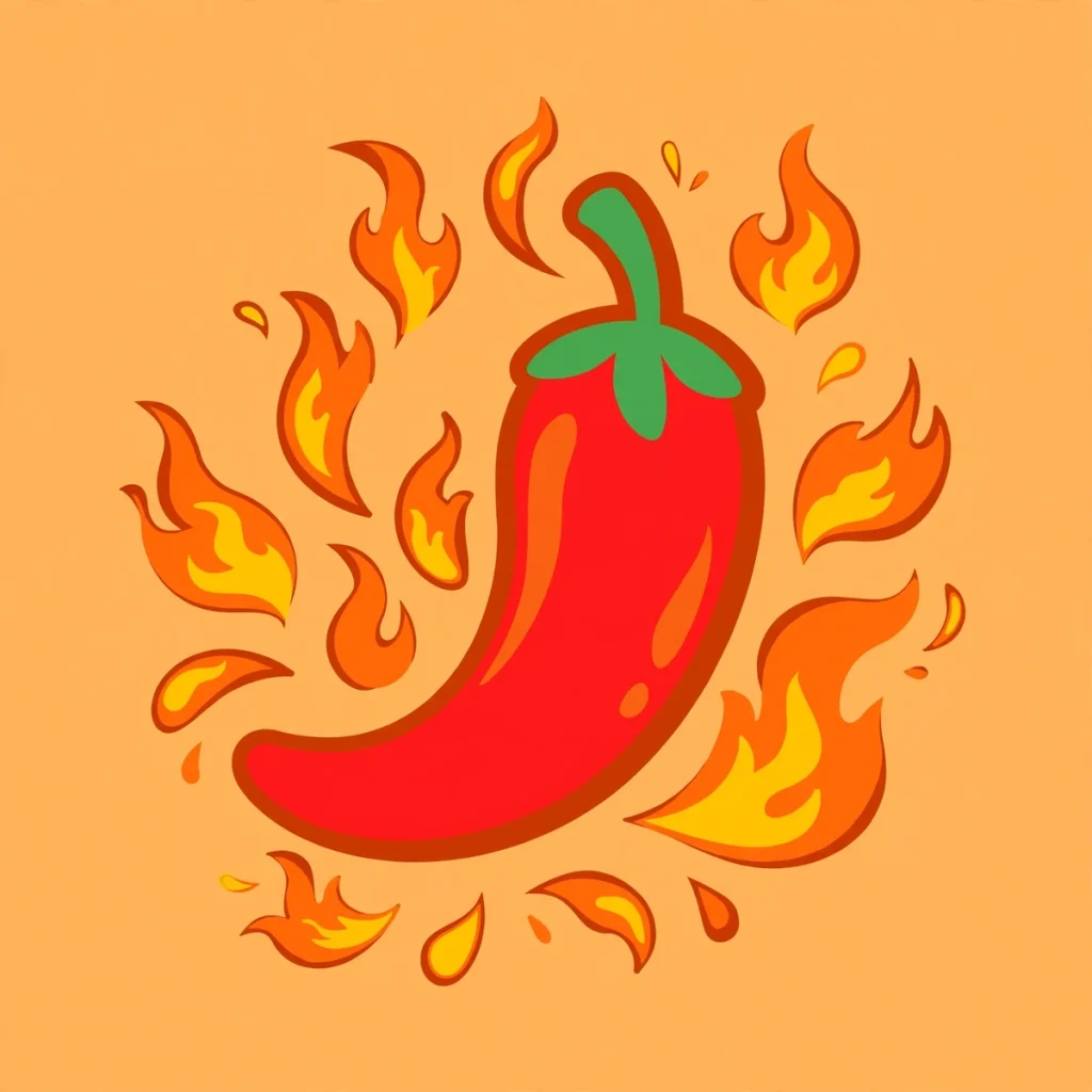 Synonyms for Hot: 40+ Words From Warm to Scorching (2026 Guide) 2 Flat illustration of a red chili pepper with flames