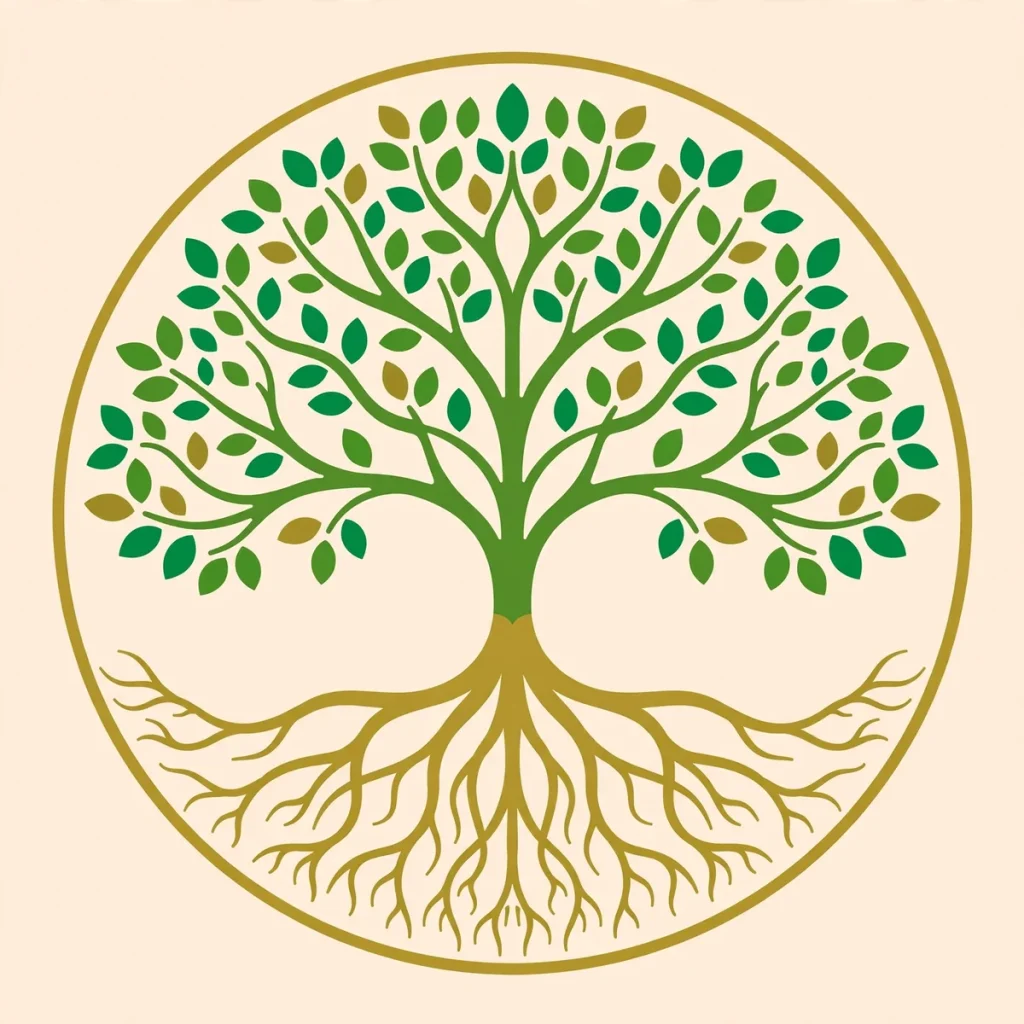 Synonyms for Life: 40+ Words for Existence (2026 Guide) 2 Flat illustration of a tree of life with roots and branches