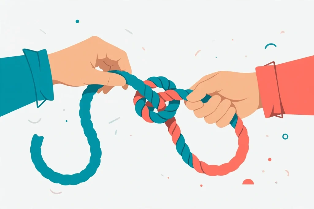 Synonyms for Problem: 40+ Words for Issues, Challenges, and Troubles (2026 Guide) 2 Flat illustration of a tangled knot being untied
