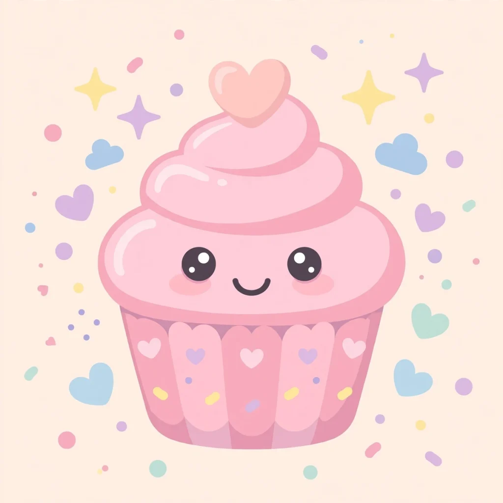 Synonyms for Sweet: 40+ Delightful Alternatives (2026 Guide) 2 Flat illustration of a smiling cupcake with a heart